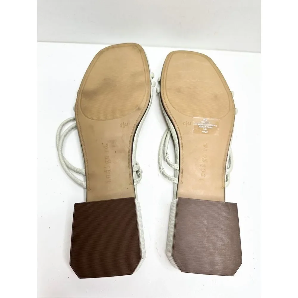 Indigo Rd.‎ Sandals Womens Size 9.5 Taylia Green Block Heel Strappy Open Toe